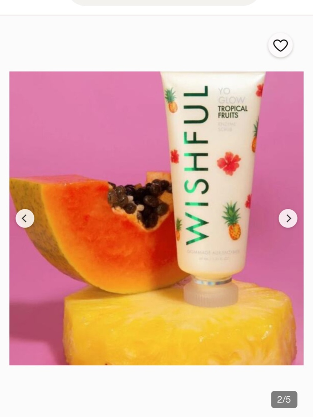 Wishful by Huda Beauty Yo Glow Tropical Fruits Enzyme Scrub - Picture 2 of 4